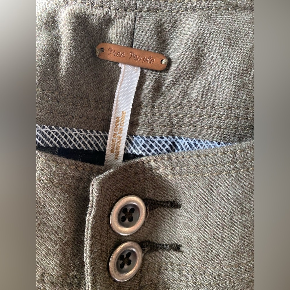 Free People vintage wool rayon lined short Shorts - Picture 9 of 15
